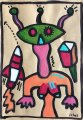 juhel 01 huile sur papier kraft 2005 30x21