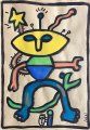 juhel 02 huile sur papier kraft 2005 30x21