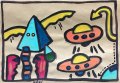 juhel 07 huile sur papier kraft 2005 21x30