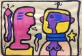 juhel 09 huile sur papier kraft 2005 21x30