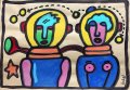 juhel 10 huile sur papier kraft 2005 21x30
