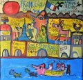 jaber 211 C acrylique sur toile chassis 98 x 98 cm